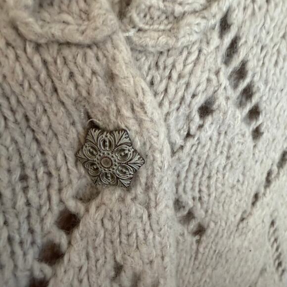 Free People Peplum Eyelet Cardigan - Picture 3 of 6